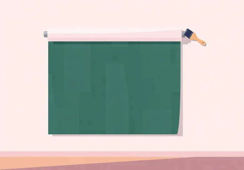 Pose de papier peint, rouleau et brosse à maroufler